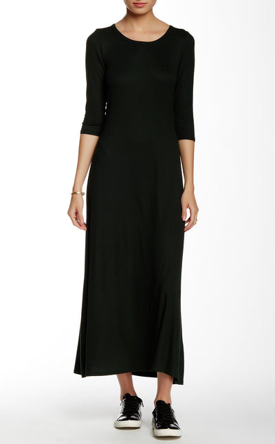 3/4 Sleeve Maxi Dress