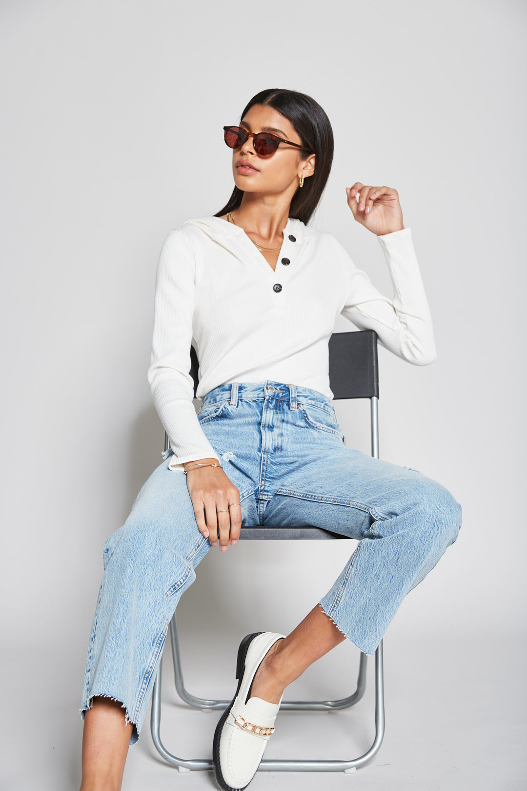 【セール】 3/4 Jayde Laila – Detail Seam Back & Front With Dolman Sleeve トップス