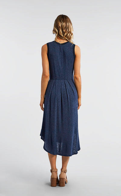 Sleeveless Shirt-tail Dress