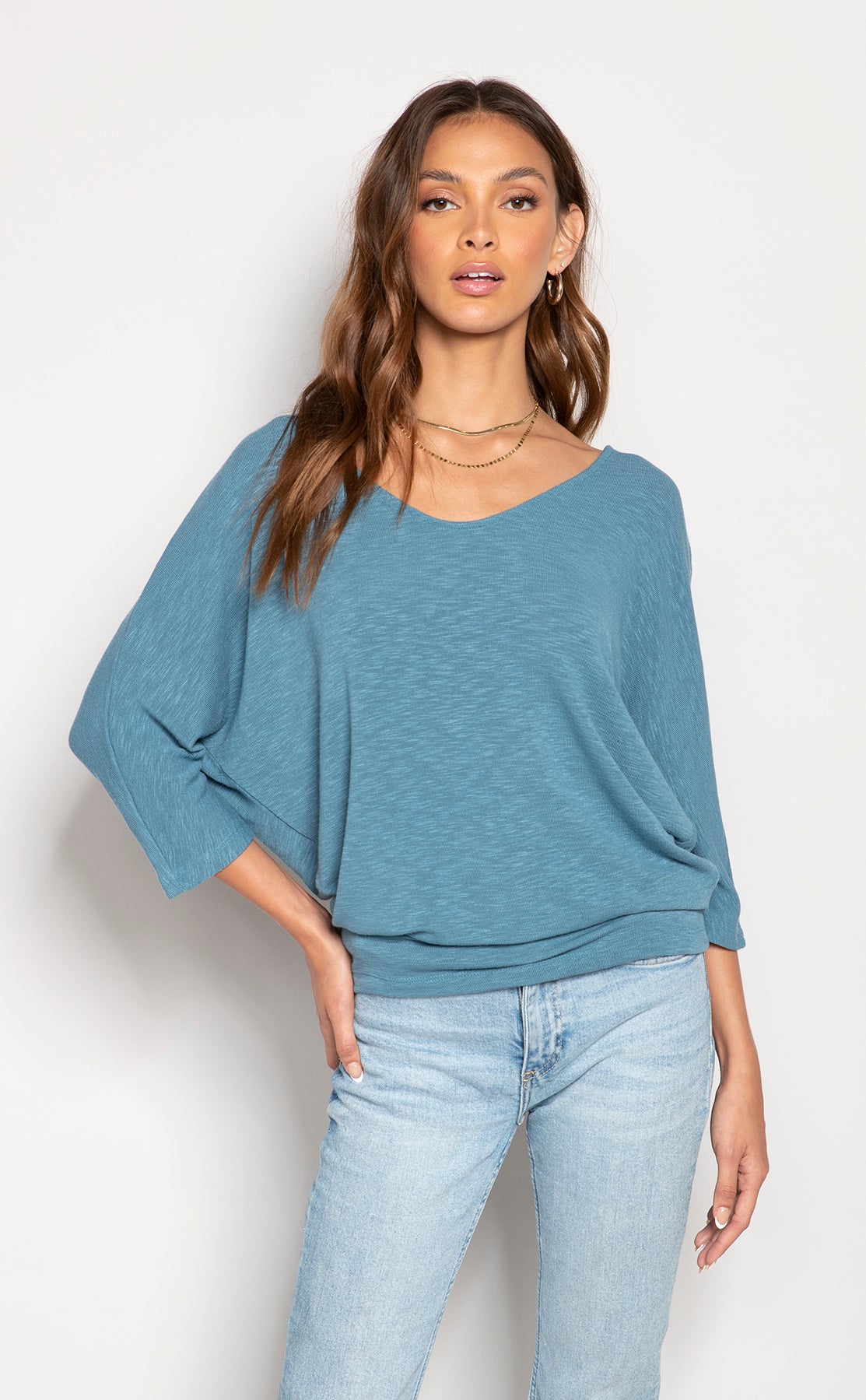 EC 3/4 Sleeve Jersey Dolman Top (6 Colours)