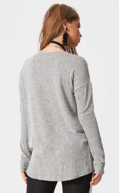 Long Sleeve Sweater w/ Front Zippers