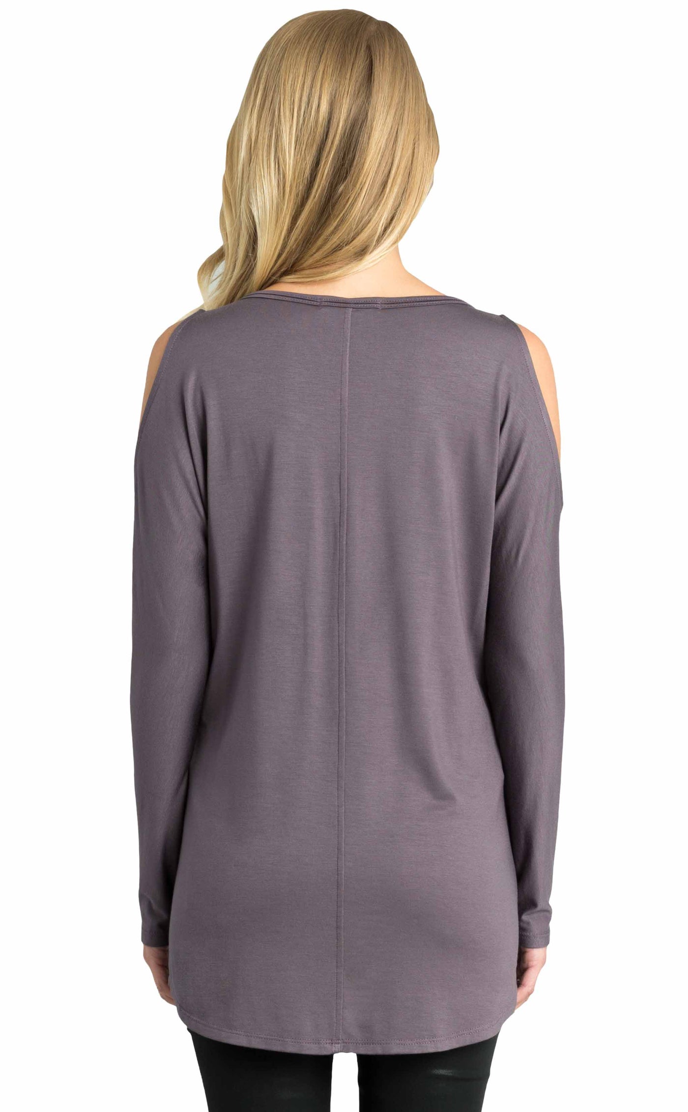 Long Sleeve Cold Shoulder Top