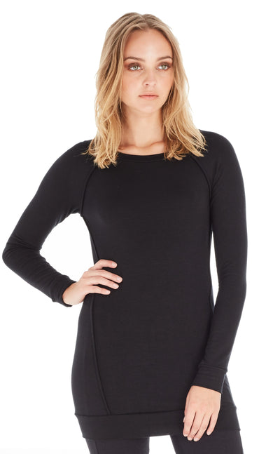 Long Sleeve Tunic w/ Piping Detail