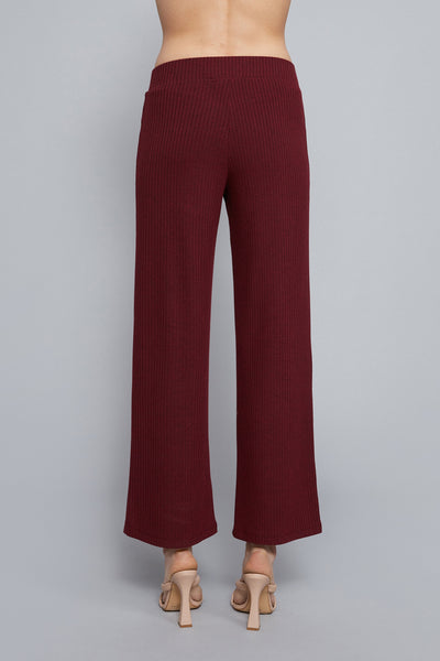 Wide Leg Ribbed Pant