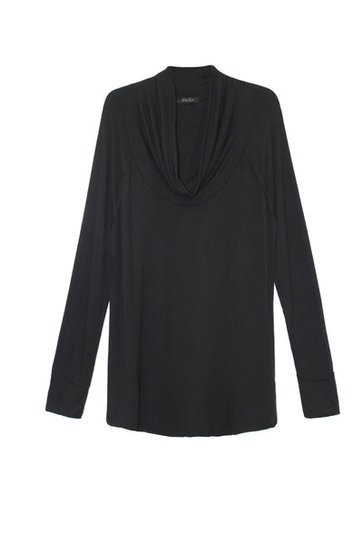 French Terry Long Sleeve Cowl Neck