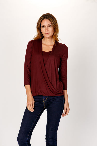 3/4 Surplice 2-Fer Top