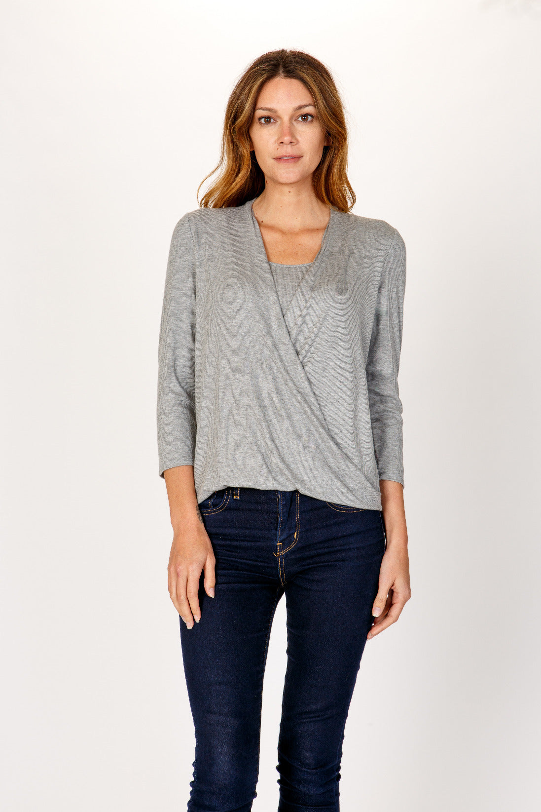 3/4 Surplice 2-Fer Top