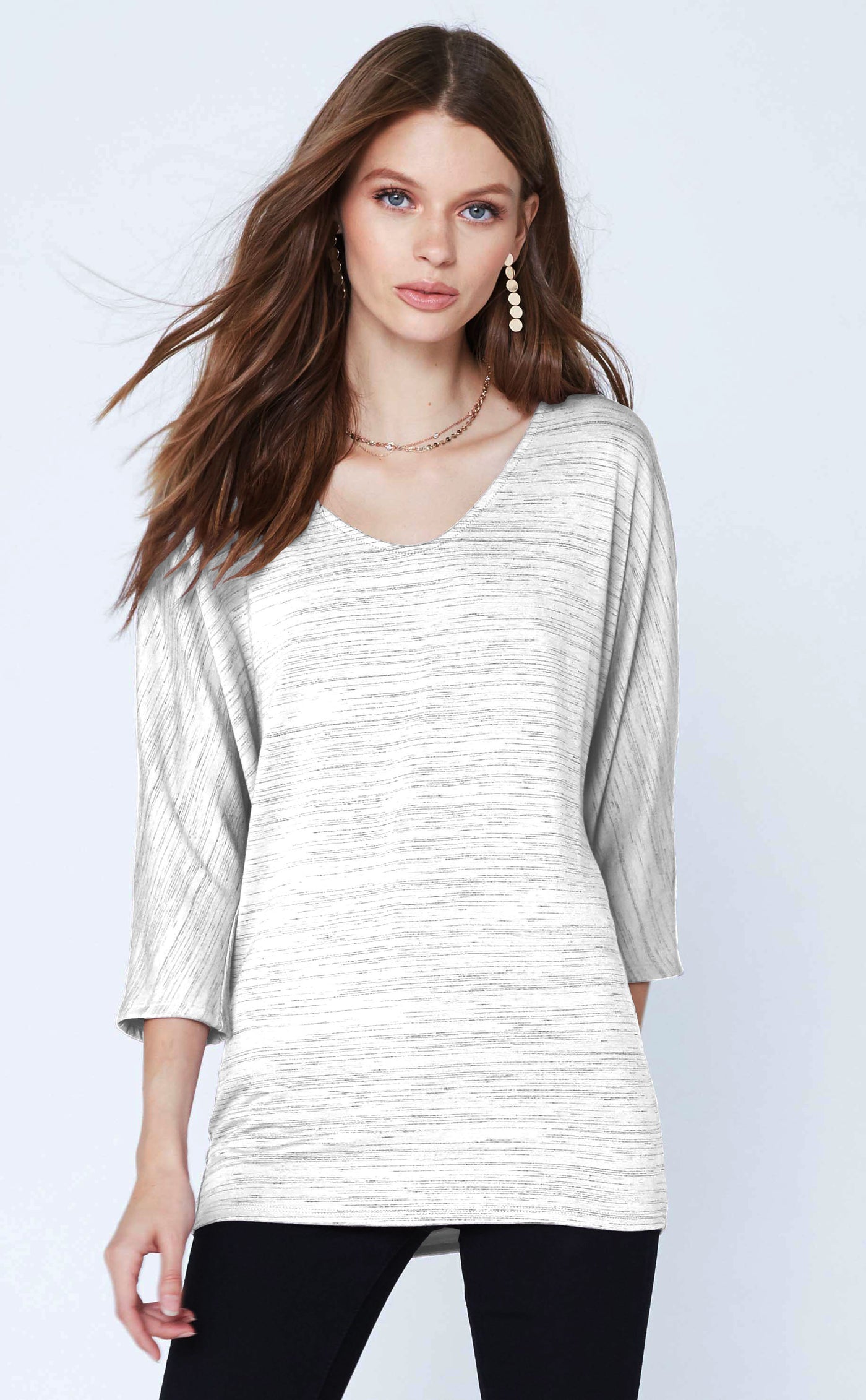 Scoop Neck 3Q Sleeve Dolman