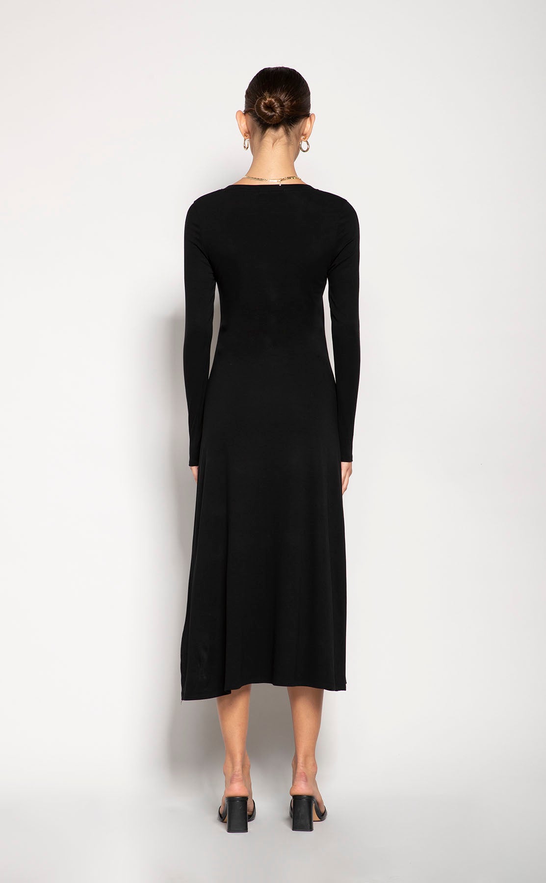 Long Sleeve Flare Midi Dress Laila Jayde Long Sleeve Flare Midi Dress Laila Jayde